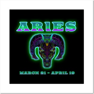 Aries 4b Black Posters and Art